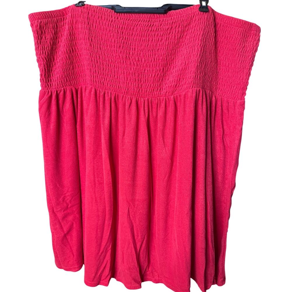 Torrid Strapless Beach Dress Size 6X in Hot Pink